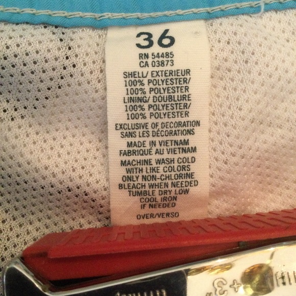 American Eagle Men’s Tropical Print Board Shorts - Picture 4 of 6